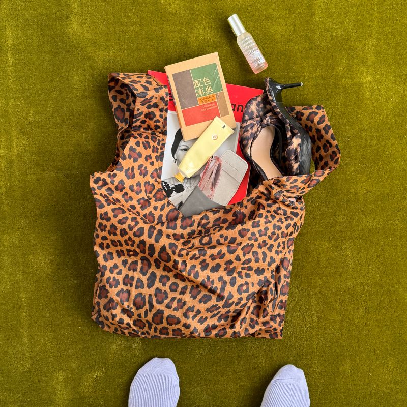 紐約 BAGGU|經典款 豹紋 Leopard-大/小|購物袋 環保袋 收納袋 手提袋