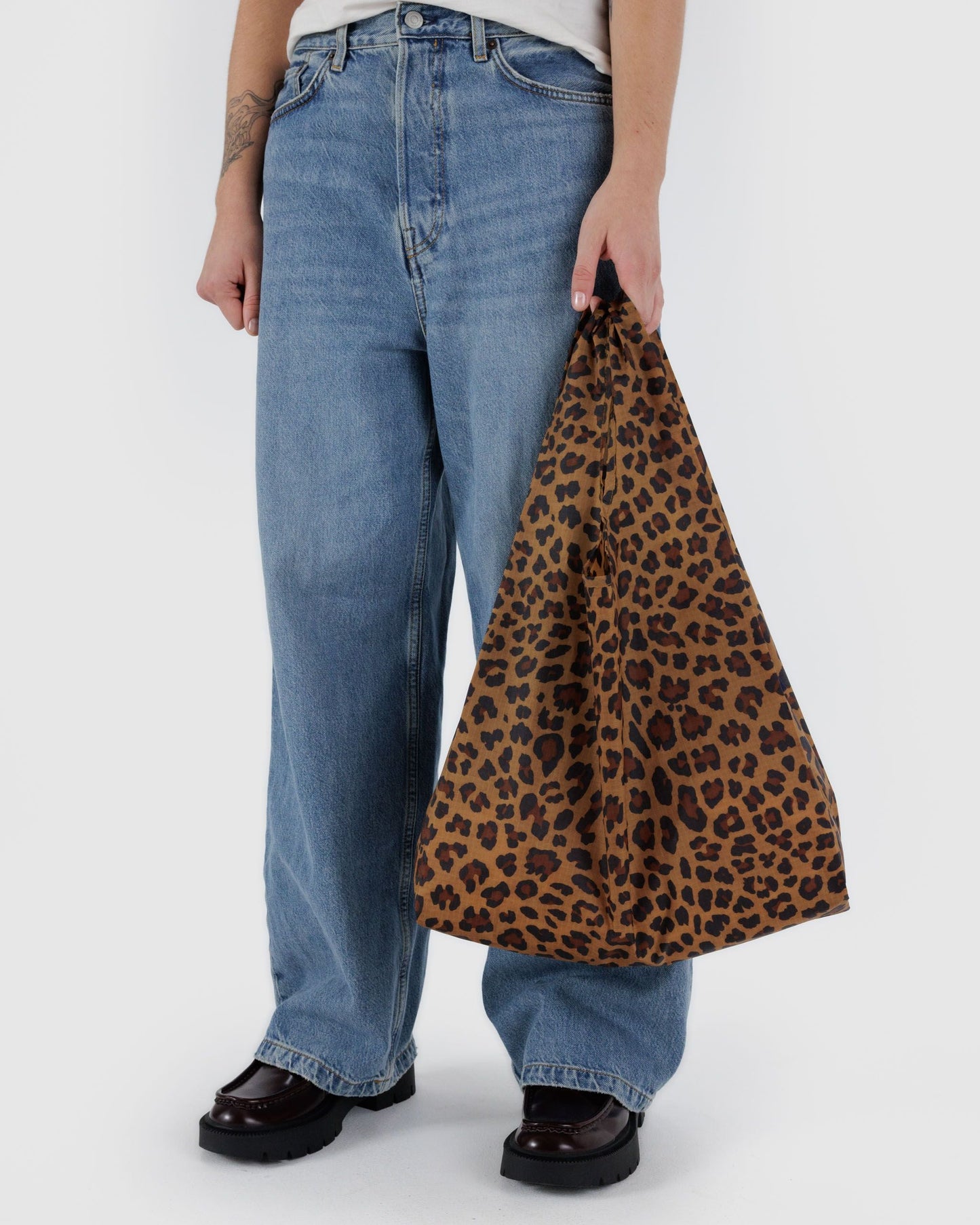 紐約 BAGGU|經典款 豹紋 Leopard-大/小|購物袋 環保袋 收納袋 手提袋