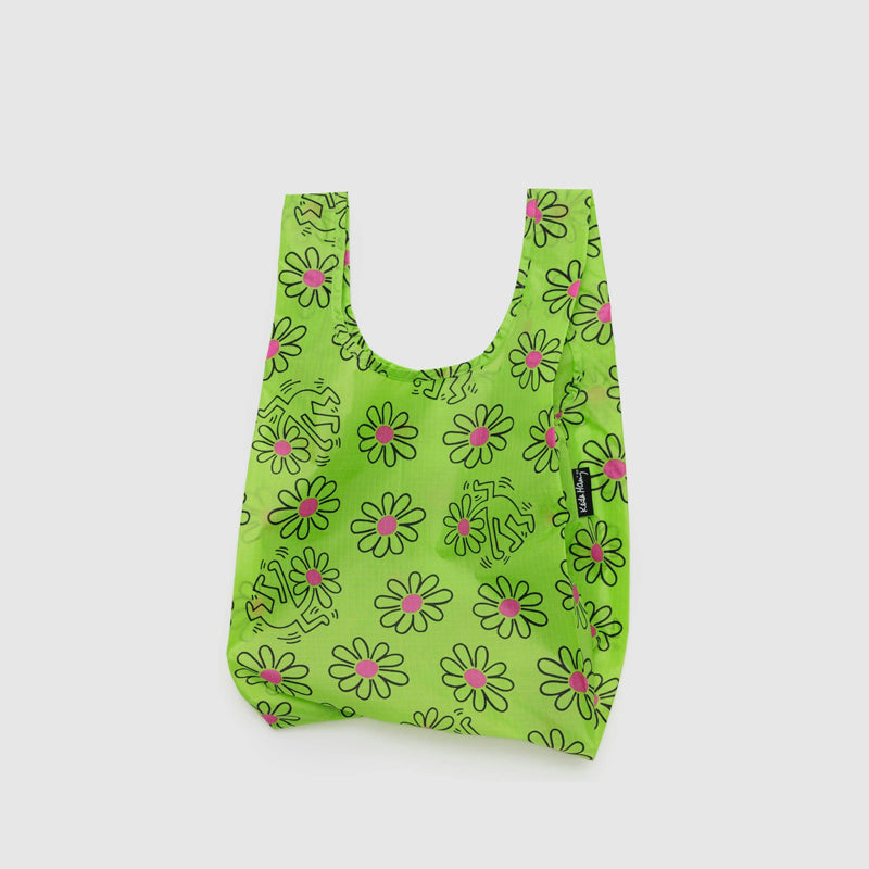 紐約 BAGGU|Keith Haring系列 花-小|購物袋 環保袋 手提袋