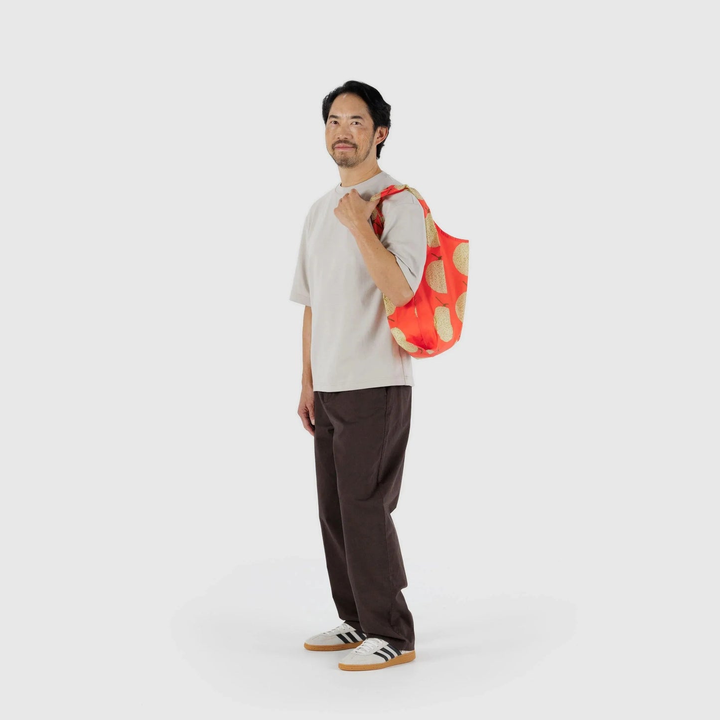 紐約 BAGGU|夕張哈密瓜-大/小|購物袋 環保袋 收納袋 手提袋