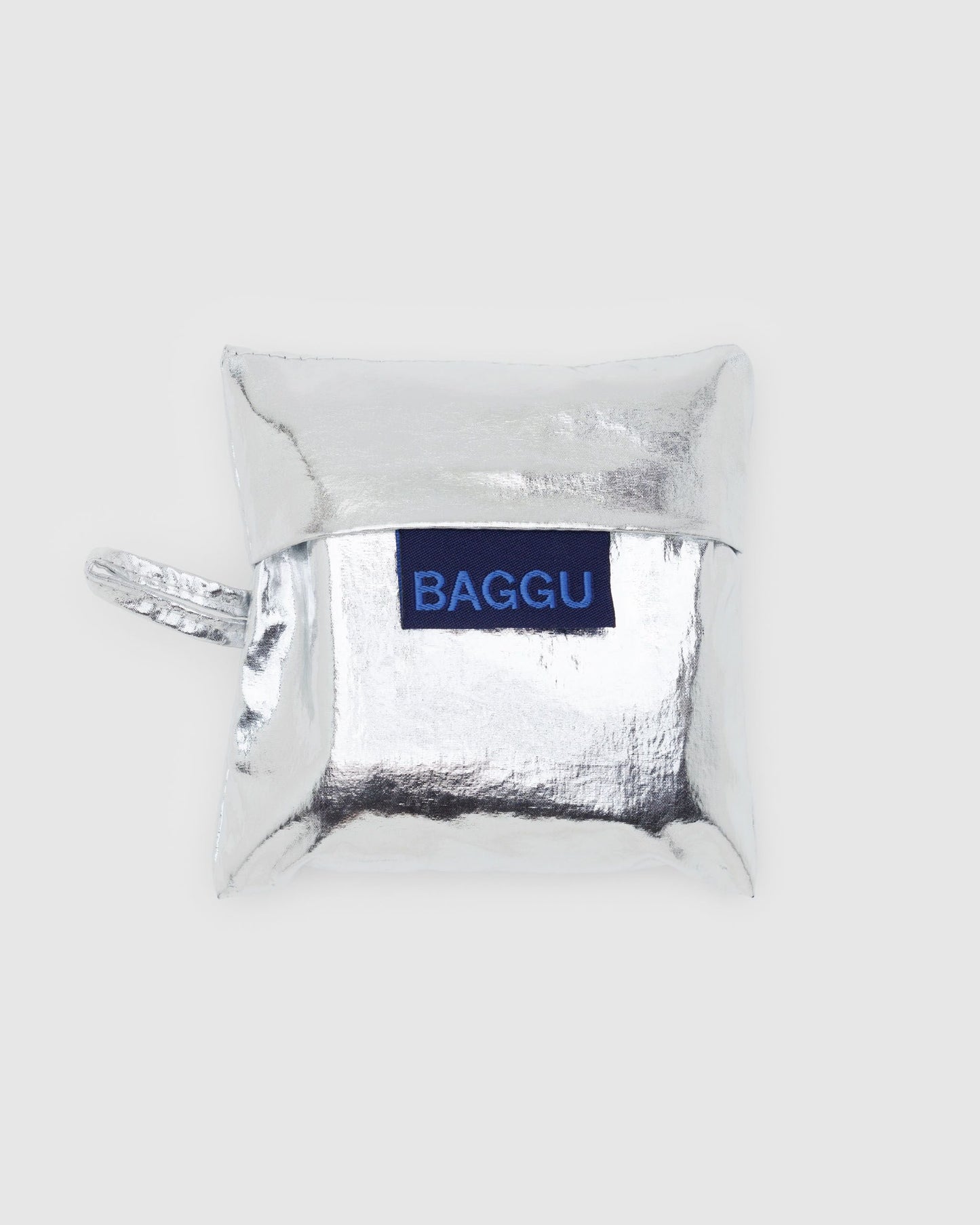 紐約 BAGGU|特殊金屬感系列 Silver Metallic - 大/小|購物袋 環保袋 收納袋 手提袋