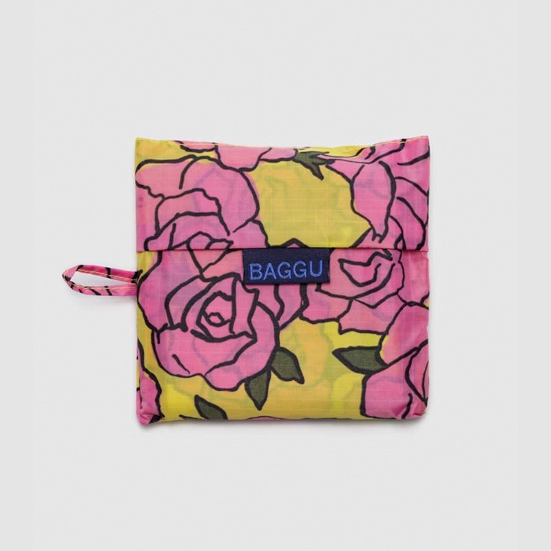 紐約 BAGGU|經典款 玫瑰花園-大|購物袋 環保袋 收納袋 手提袋