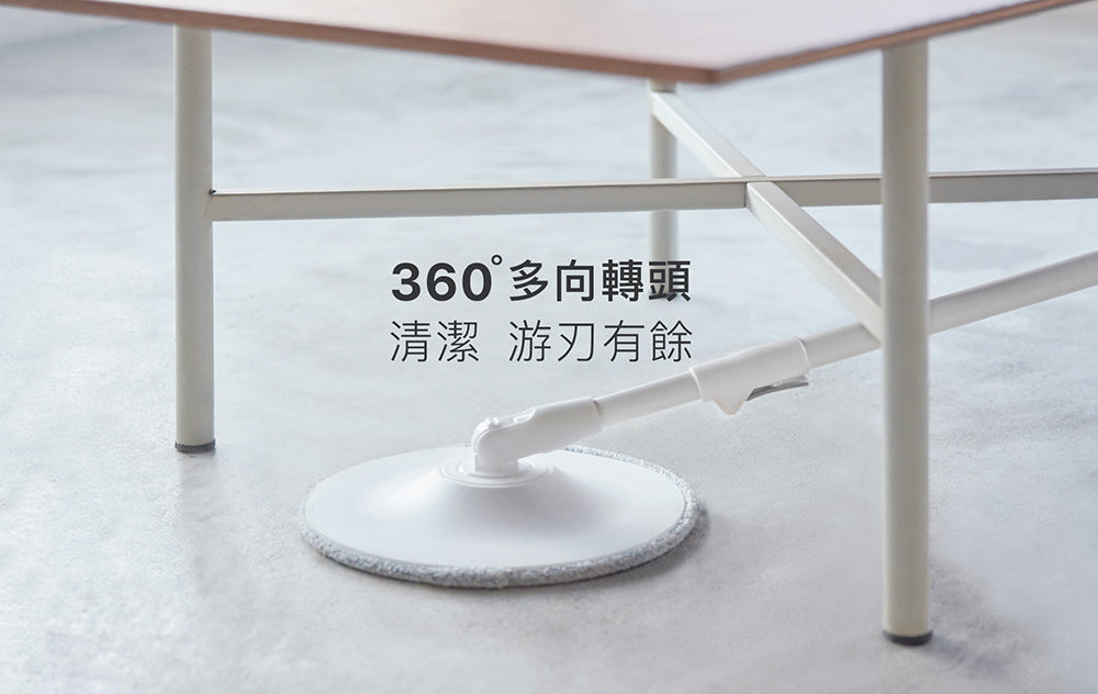 百潔PERCENT|SPIN MOP 淨汙分離拖把+替換拖布1入