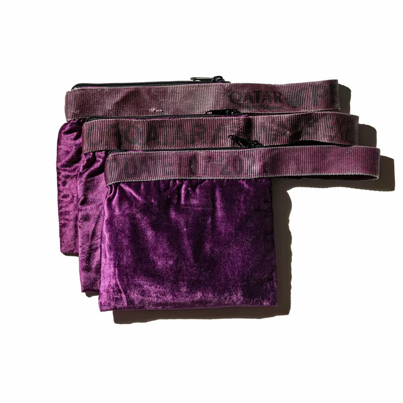 PUEBCO|VINTAGE SLING BELT POUCH Purple / 絨布收納包 紫