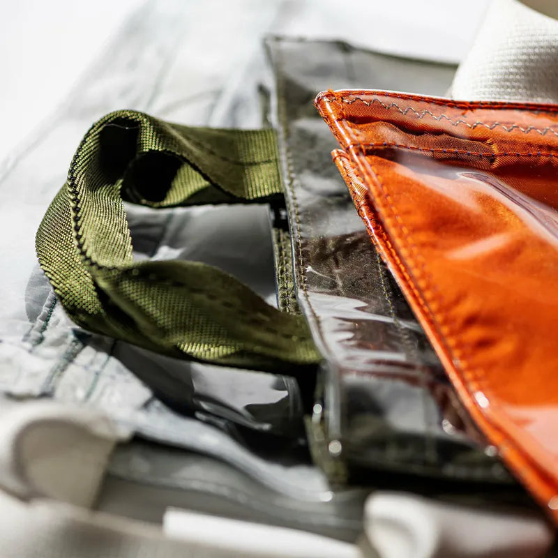 PUEBCO|COVERED PARACHUTE SHOULDER BAG Orange / 雙層降落傘布再製斜背包 橘