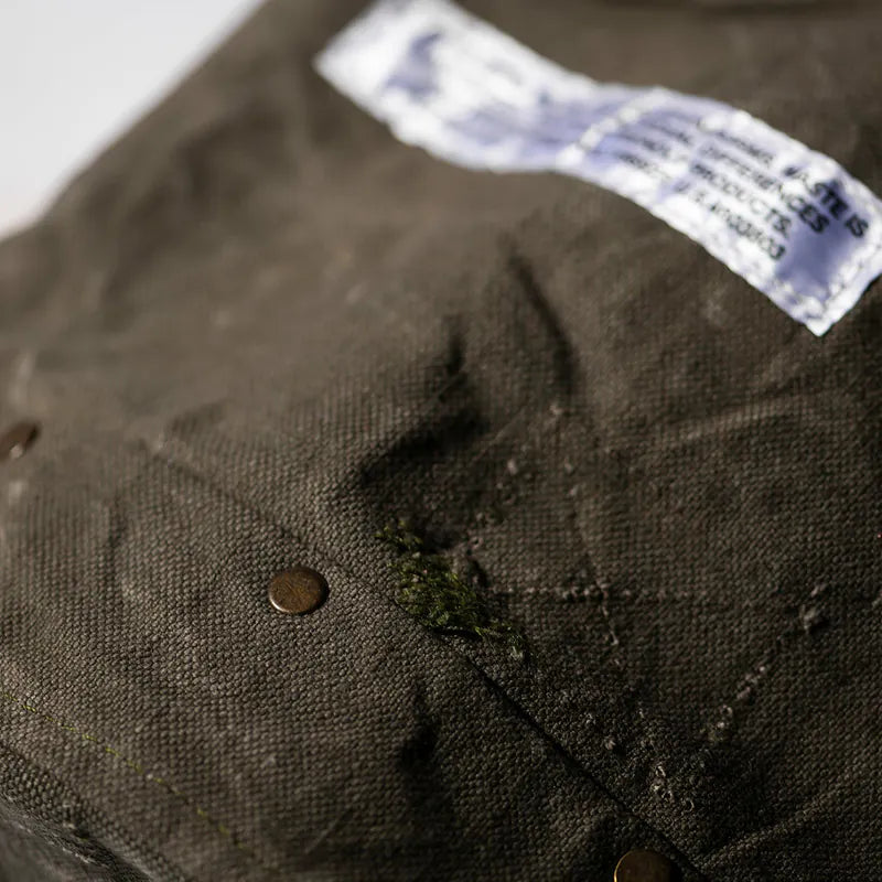 PUEBCO|VINTAGE MATERIAL ORGANIZER WITH RIVET / Medium / 再製軍布收納袋 中