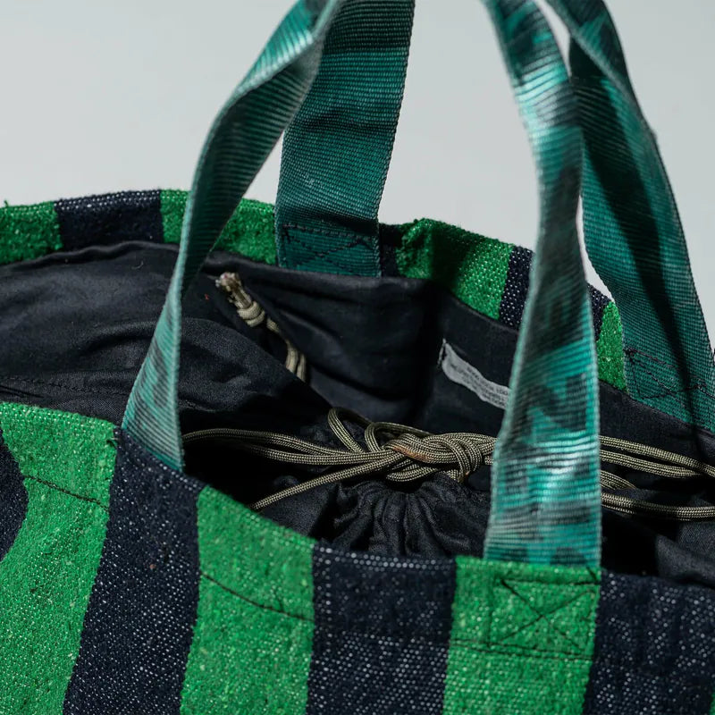 PUEBCO|RUG BAG Turquoise x Navy Blue / 地毯布包 土耳其藍 x 海軍藍
