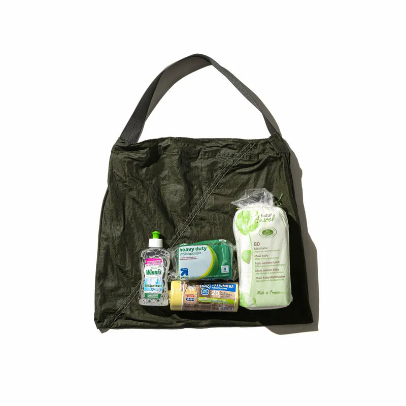 PUEBCO|VINTAGE PARACHUTE LIGHT BAG Olive / 輕量降落傘布再製單肩包 橄欖綠