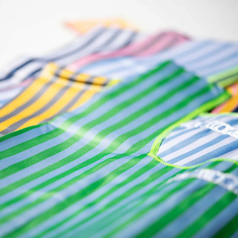 PUEBCO|SCHOOL TIE FABRIC BAG Navy Blue x Orange / 學生領帶再製環保提袋 海軍藍x橘