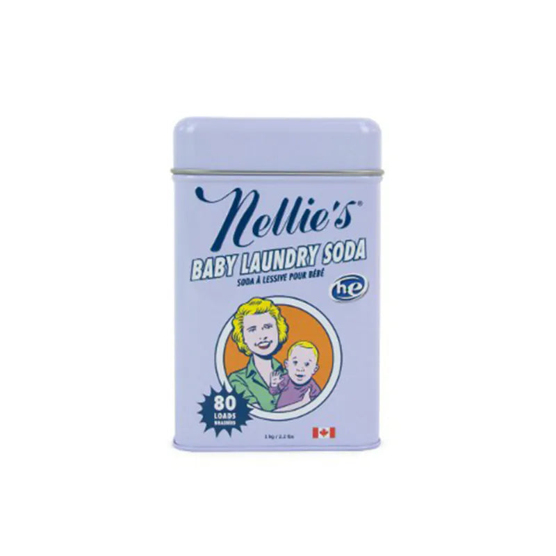 Nellie's |加拿大製 天然無毒 復古鐵盒洗衣粉 小孩 1kg