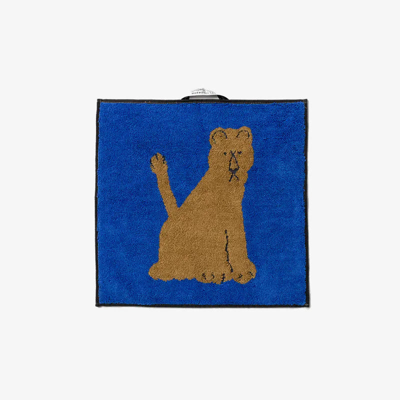 韓國 Warmgrey tail|LIONESS - BLUE 單寧母獅|純棉擦手巾 手帕