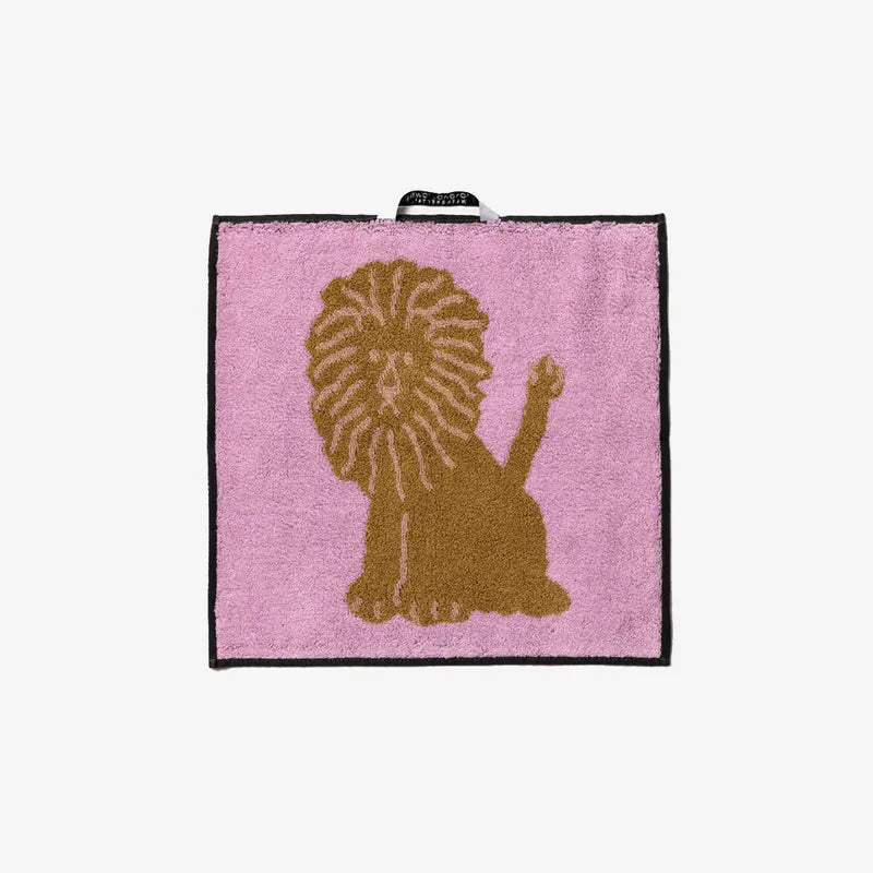 韓國 Warmgrey tail|LION - CORAL 珊瑚獅|純棉擦手巾 手帕