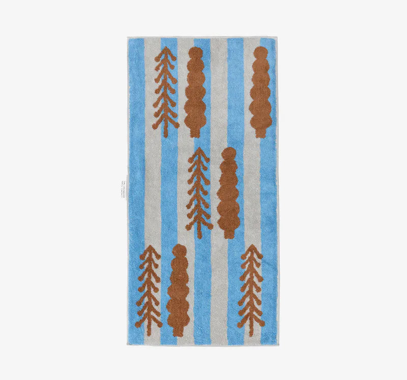 韓國 Warmgrey tail|TREES - BROWN 棕色森林|純棉毛巾 浴巾