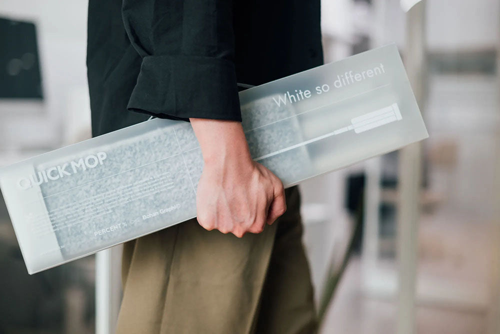 百潔PERCENT|QUICK MOP 施博瀚聯名款1入 (灰白)
