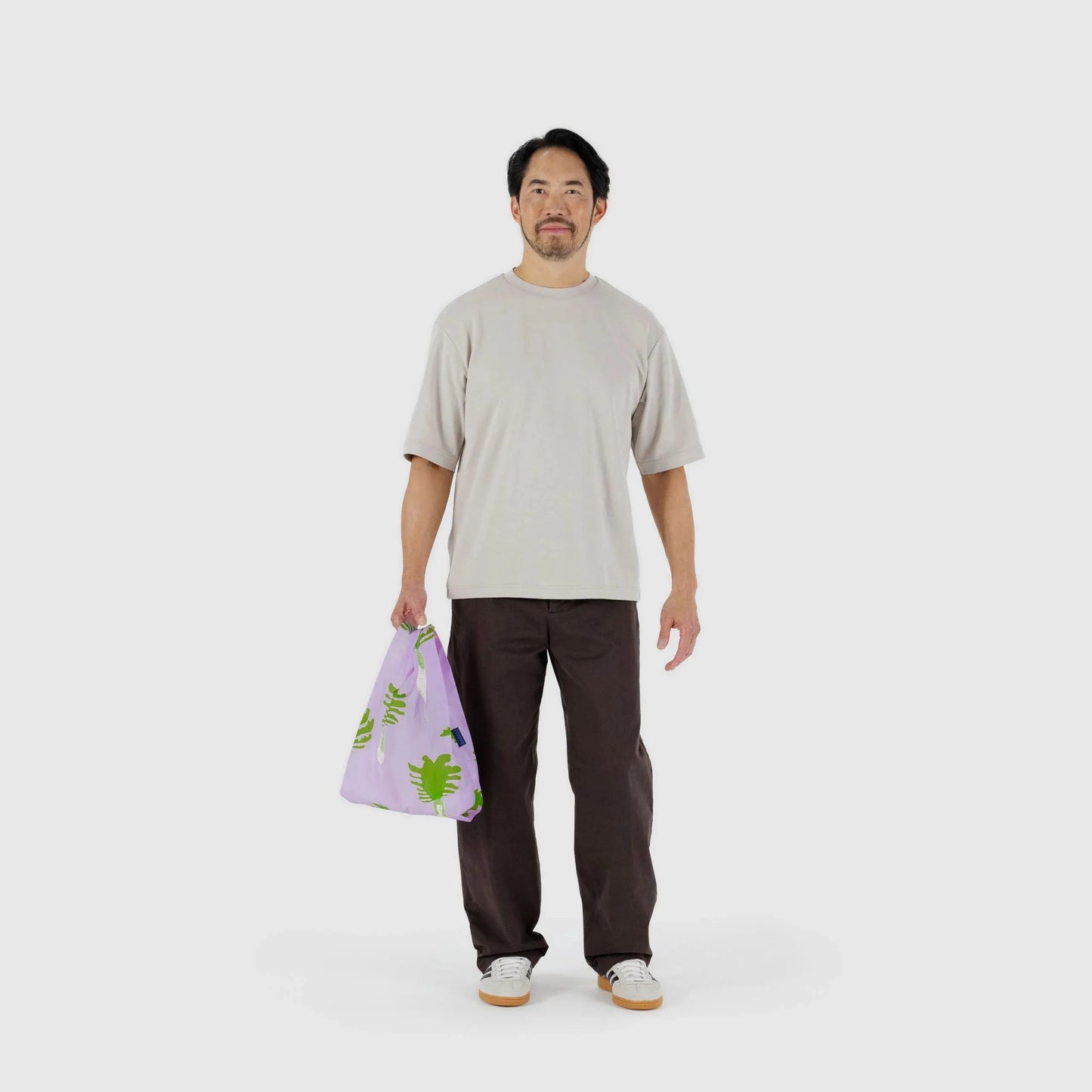 紐約 BAGGU|經典款 蘿蔔 Daikon Pink-大/小|購物袋 環保袋 收納袋 手提袋