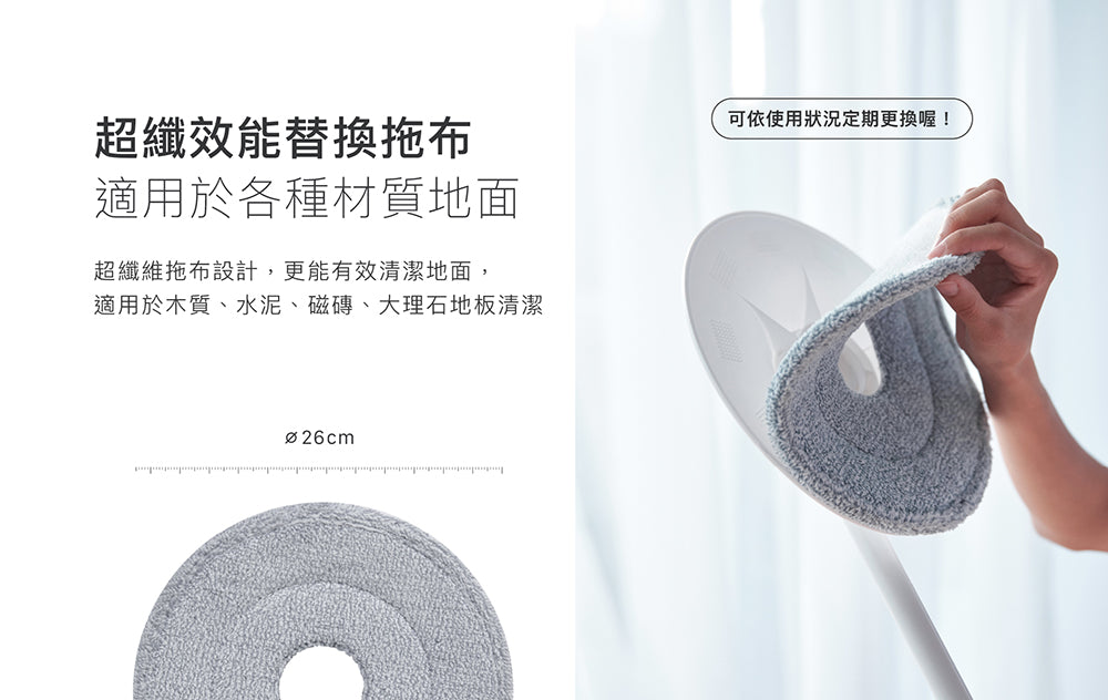 百潔PERCENT|SPIN MOP 淨汙分離拖把+替換拖布1入