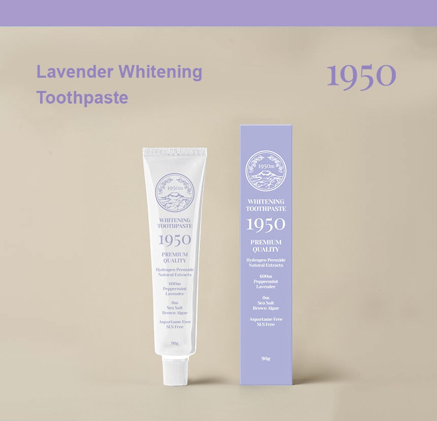 韓國1950|濟州天然有機牙膏 亮白薰衣草 90g