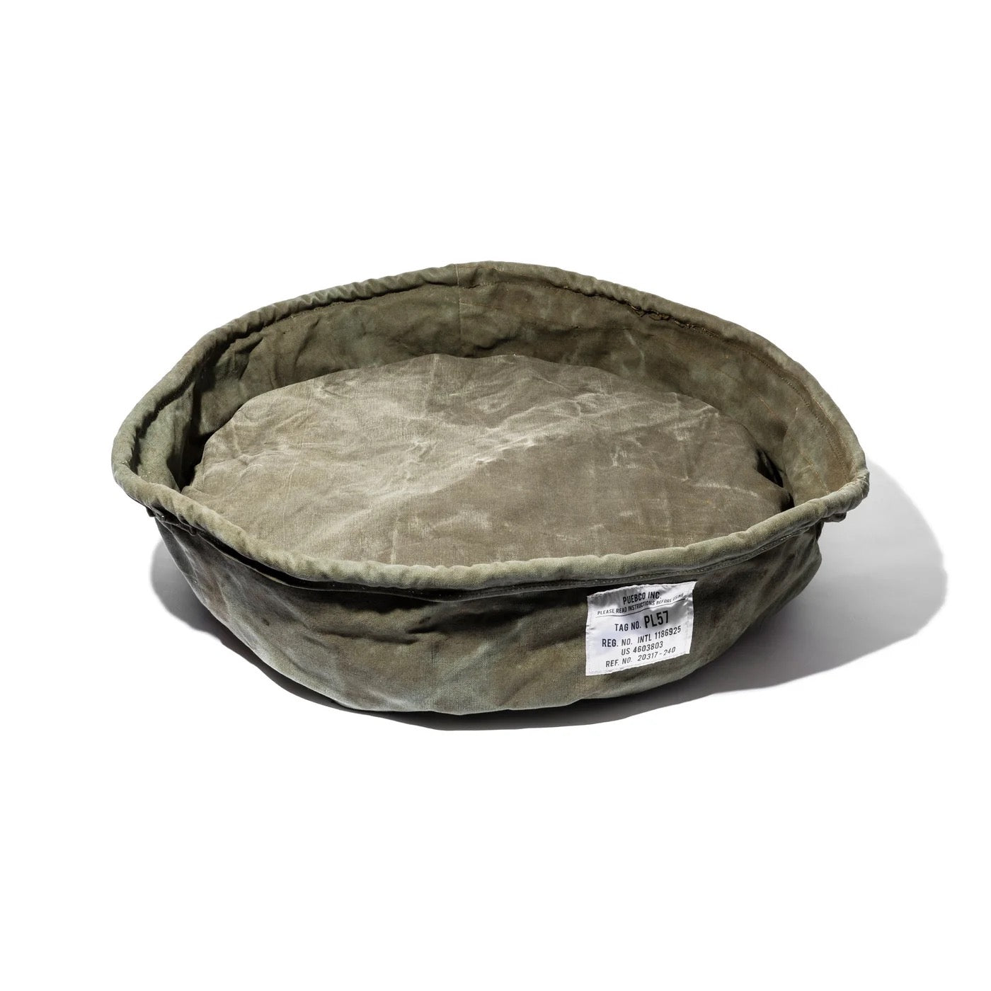 PUEBCO|VINTAGE TENT FABRIC PET BED / Large / 帳篷布寵物床