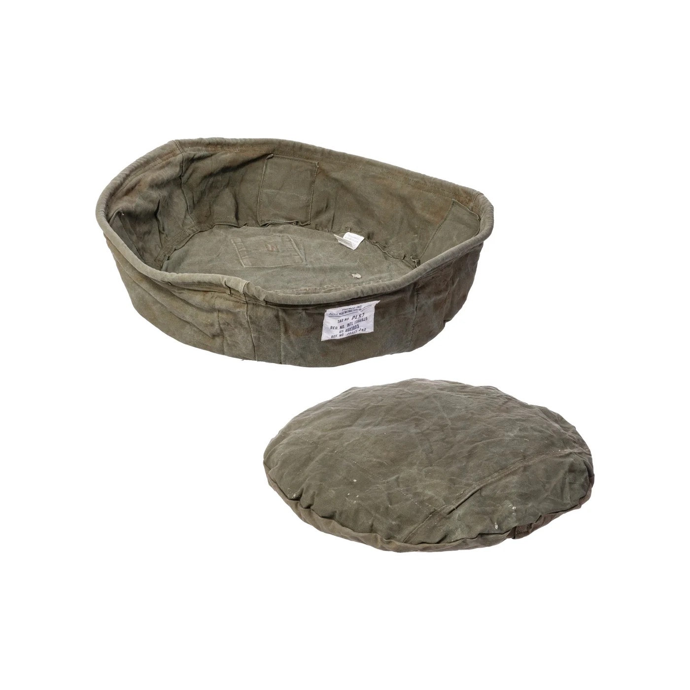 PUEBCO|VINTAGE TENT FABRIC PET BED / Large / 帳篷布寵物床