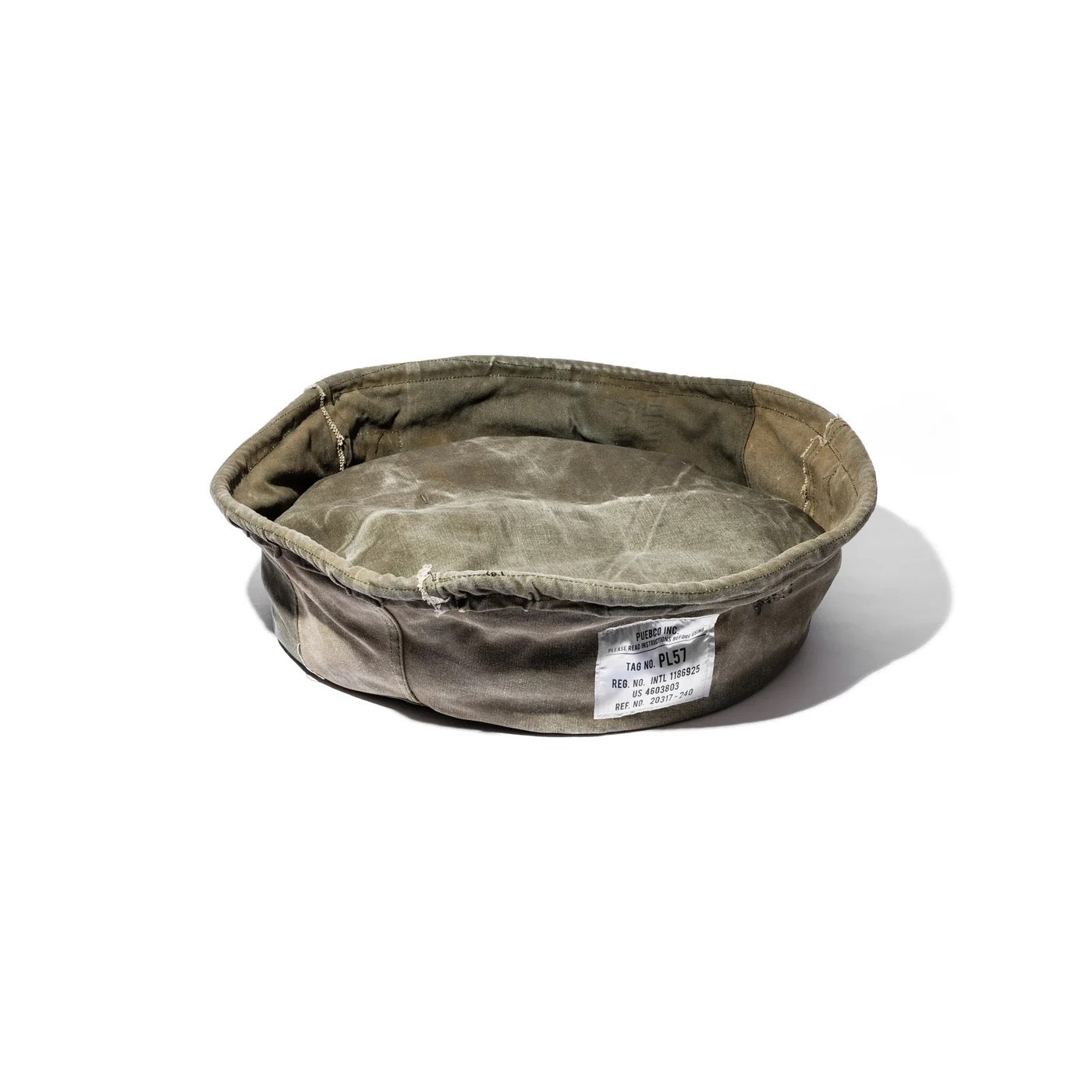 PUEBCO|VINTAGE TENT FABRIC PET BED / Small / 帳篷布寵物床