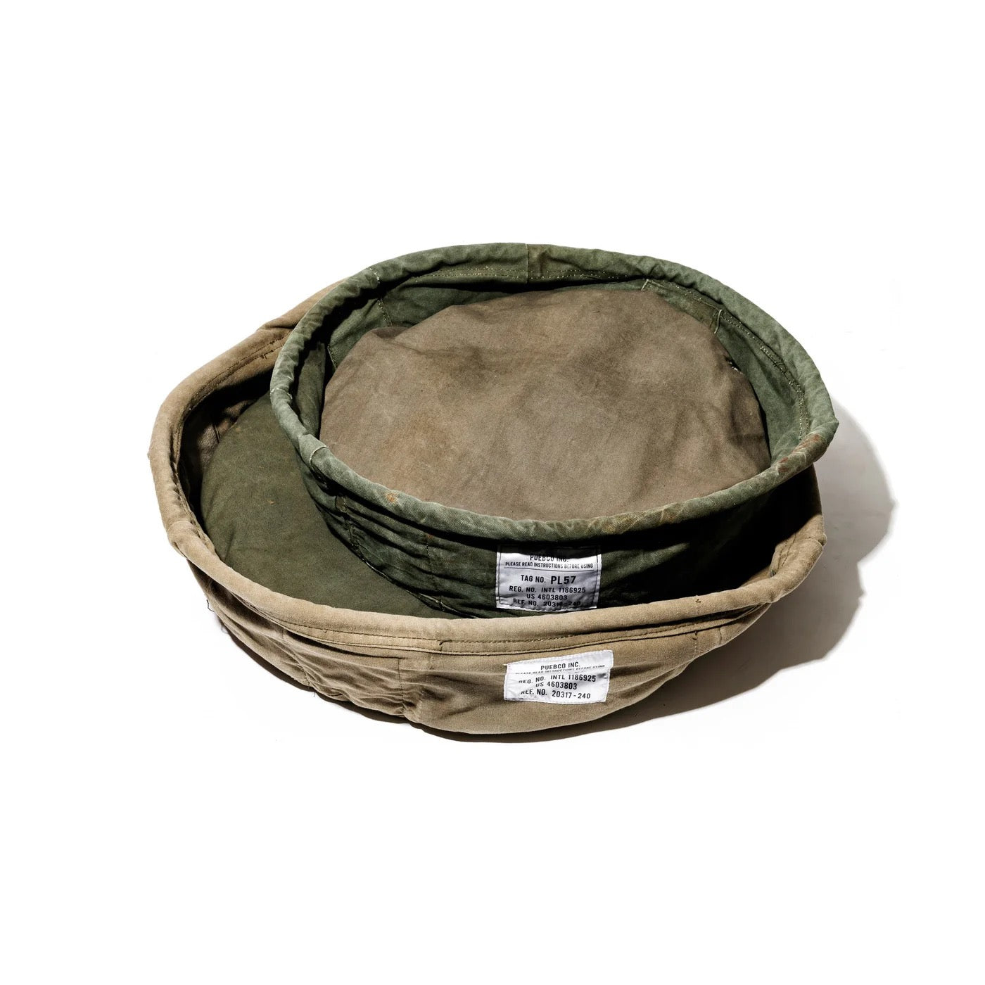 PUEBCO|VINTAGE TENT FABRIC PET BED / Small / 帳篷布寵物床