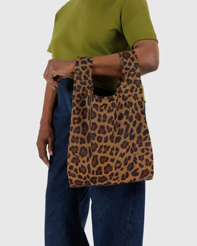 紐約 BAGGU|經典款 豹紋 Leopard-大/小|購物袋 環保袋 收納袋 手提袋