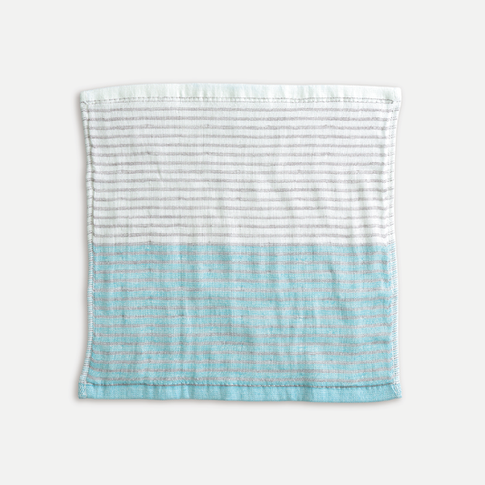 FUMI Towel｜條紋紗布小手巾｜紫色 / 藍色 / 綠色