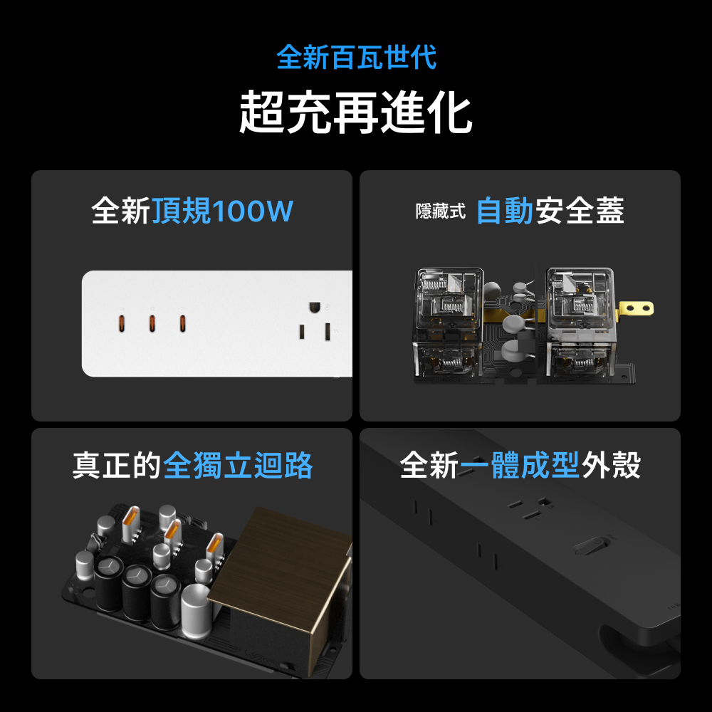 Unipapa｜有序延長線 超充版100W