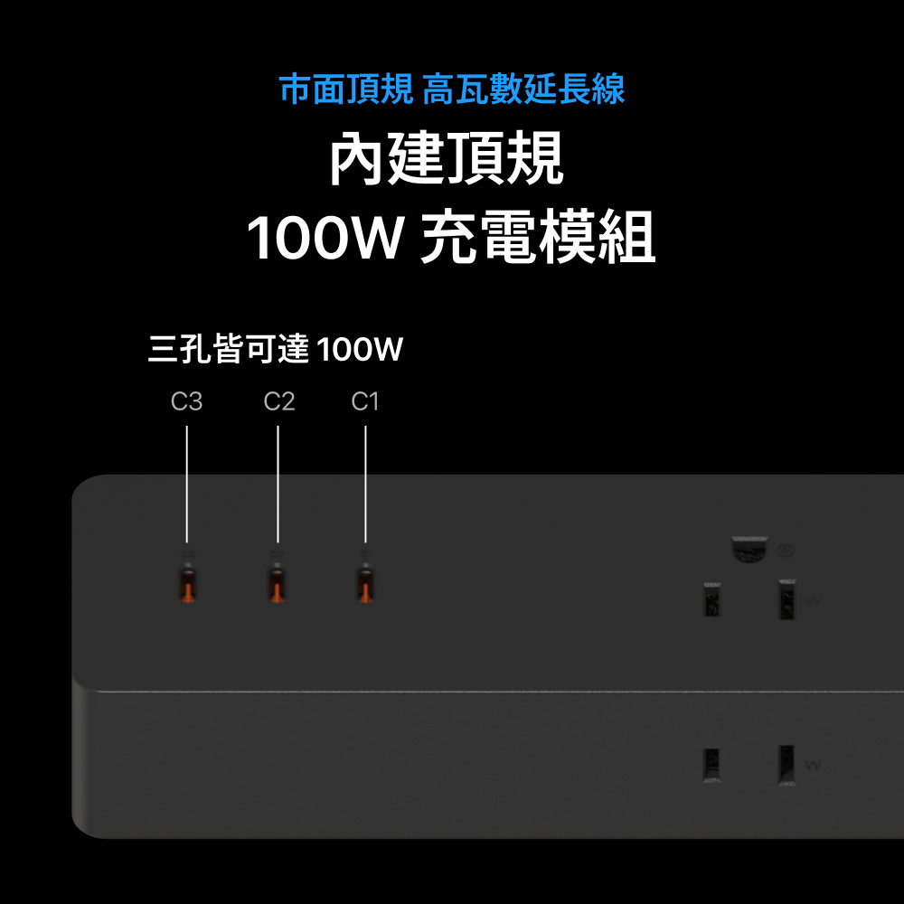 Unipapa｜有序延長線 超充版100W