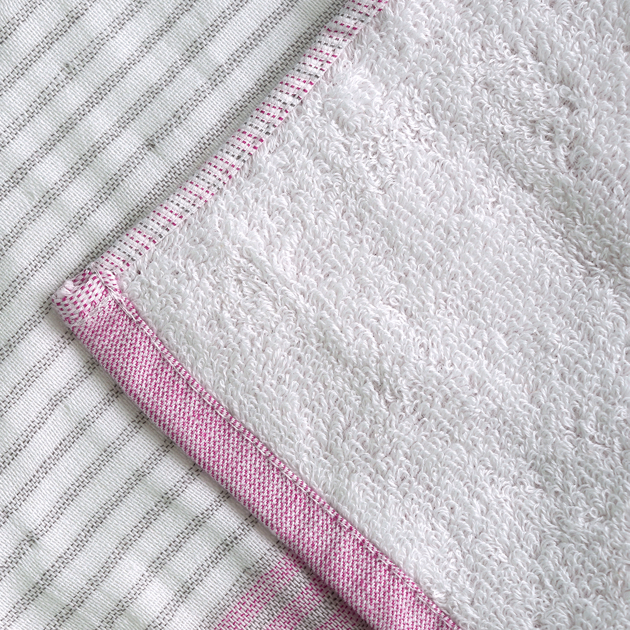 FUMI Towel｜條紋紗布小手巾｜紫色 / 藍色 / 綠色