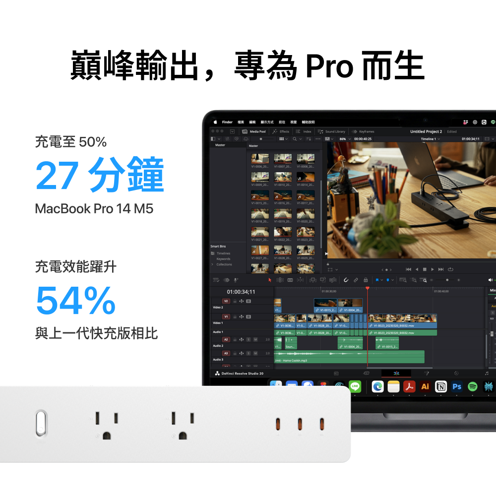 Unipapa｜有序延長線 超充版100W