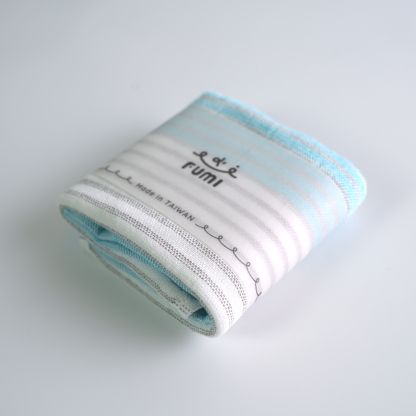 FUMI Towel｜條紋紗布小手巾｜紫色 / 藍色 / 綠色