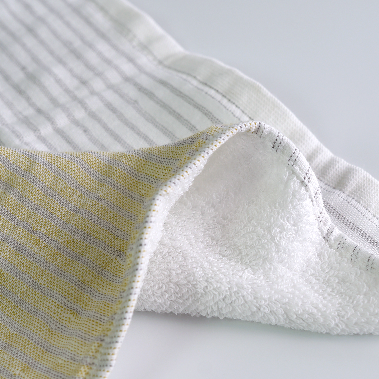 FUMI Towel｜條紋紗布小手巾｜紫色 / 藍色 / 綠色
