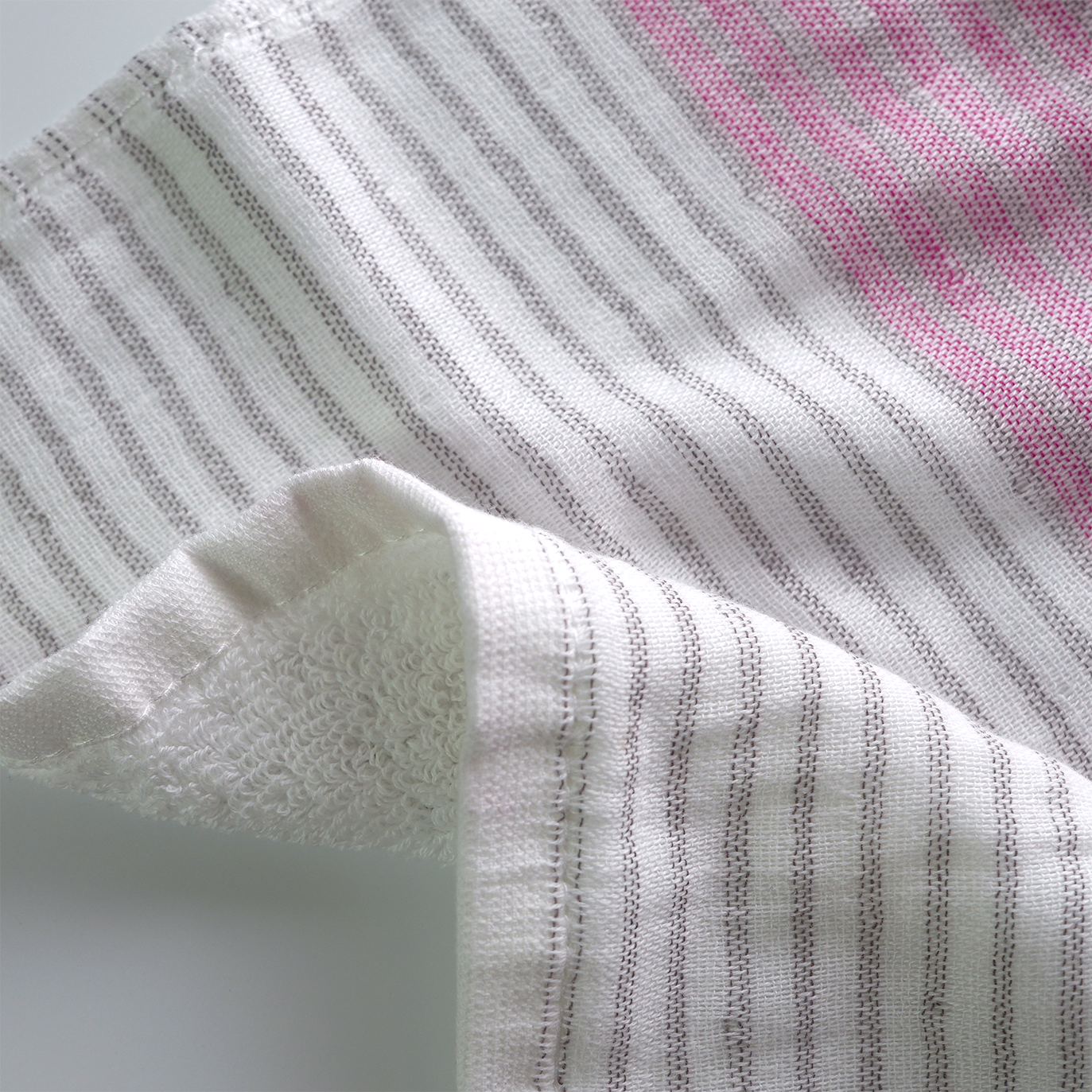 FUMI Towel｜條紋紗布小手巾｜紫色 / 藍色 / 綠色