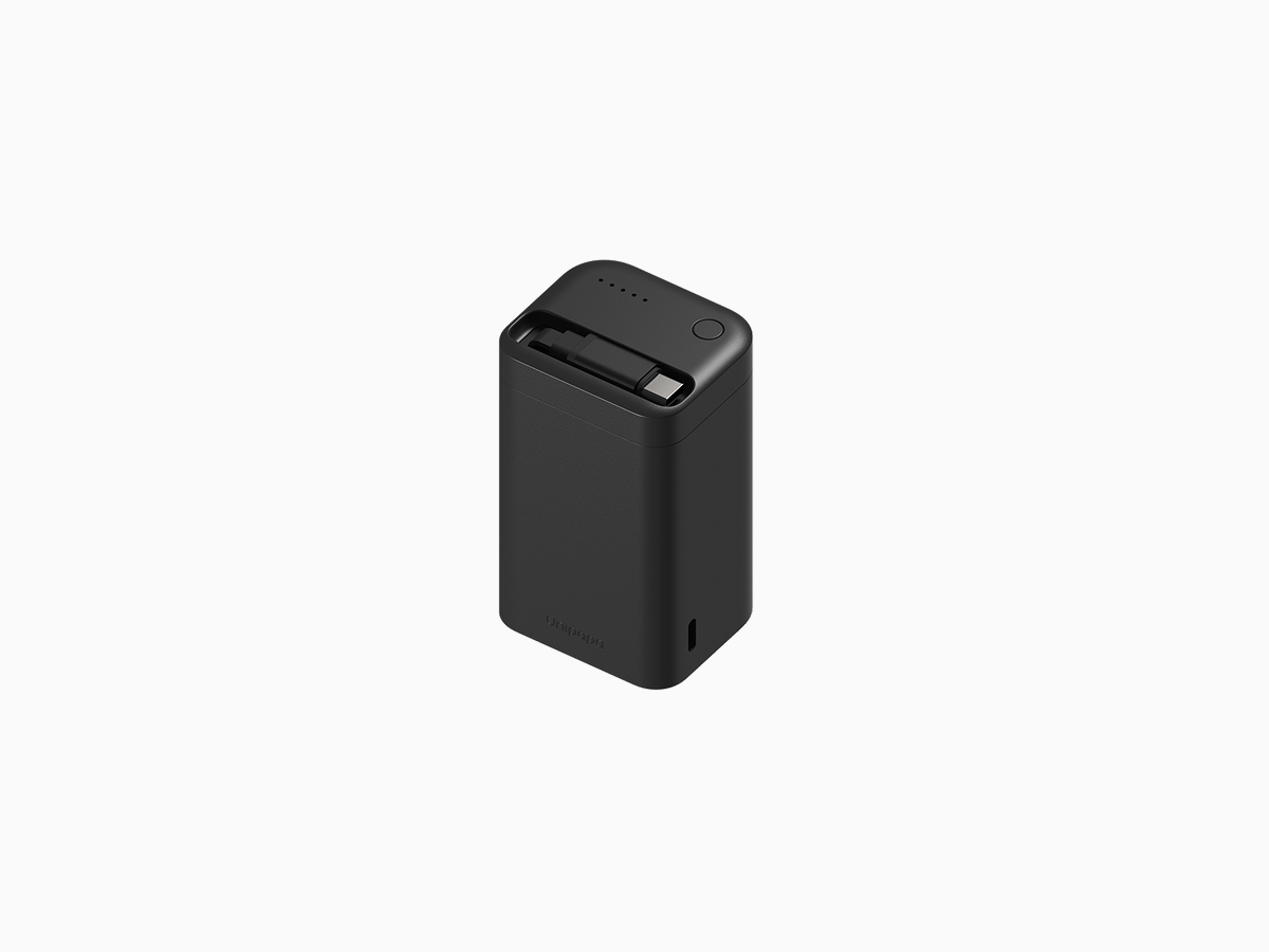 UNIPAPA｜收線行動電源 S1 10000mAh (白/黑)