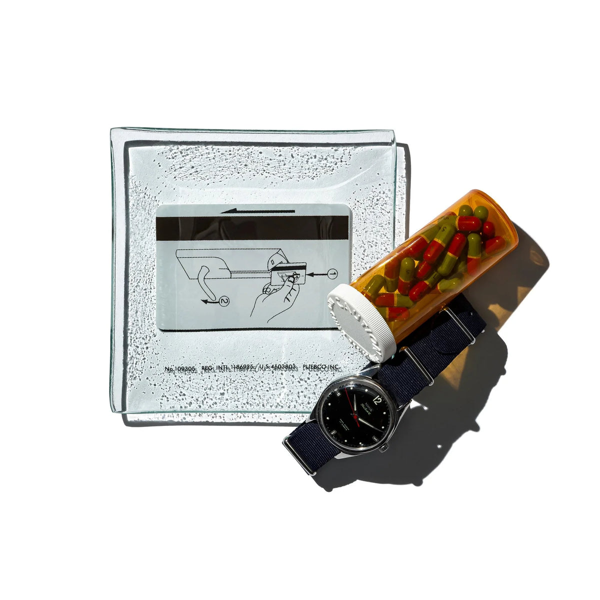 PUEBCO｜PRINTED GLASS TRAY / Card