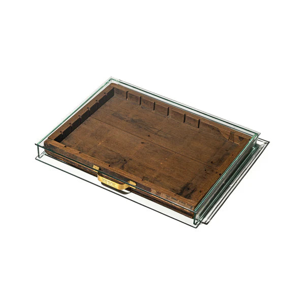 PUEBCO｜GLASS DISPLAY CASE WITH VINTAGE DRAWER