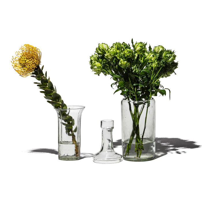 PUEBCO｜RECYCLED GLASS 2-WAY FLOWER VASE 再生玻璃兩用花瓶