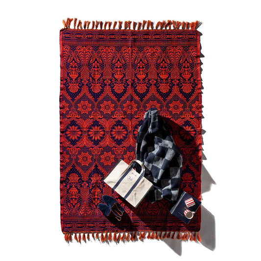 PUEBCO｜REVERSIBLE JACQUARD RUG / Navy Blue / 雙面提花地毯 / 海軍藍