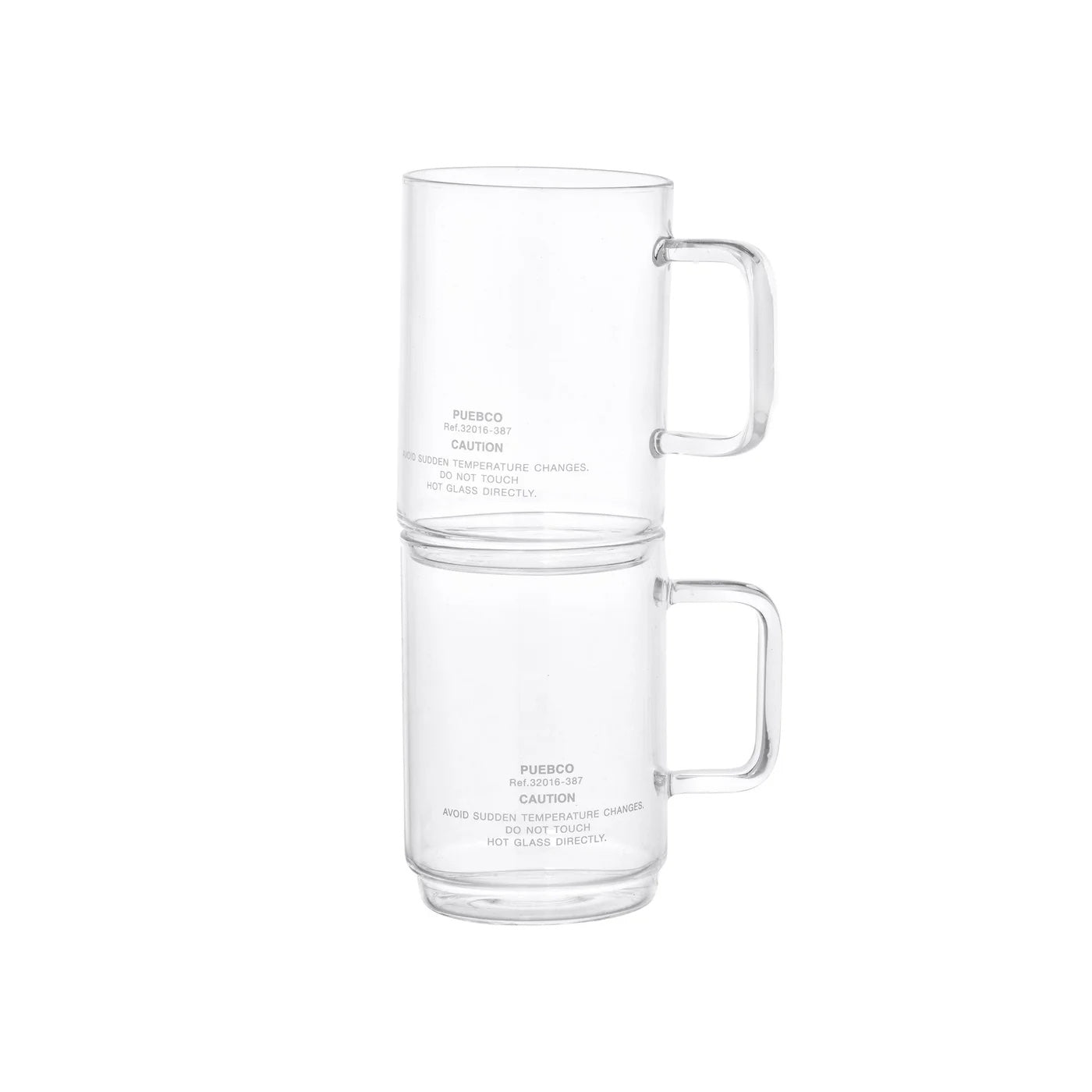 PUEBCO｜BOROSILICATE GLASS MUG / Shallow Stacking 耐熱玻璃馬克杯