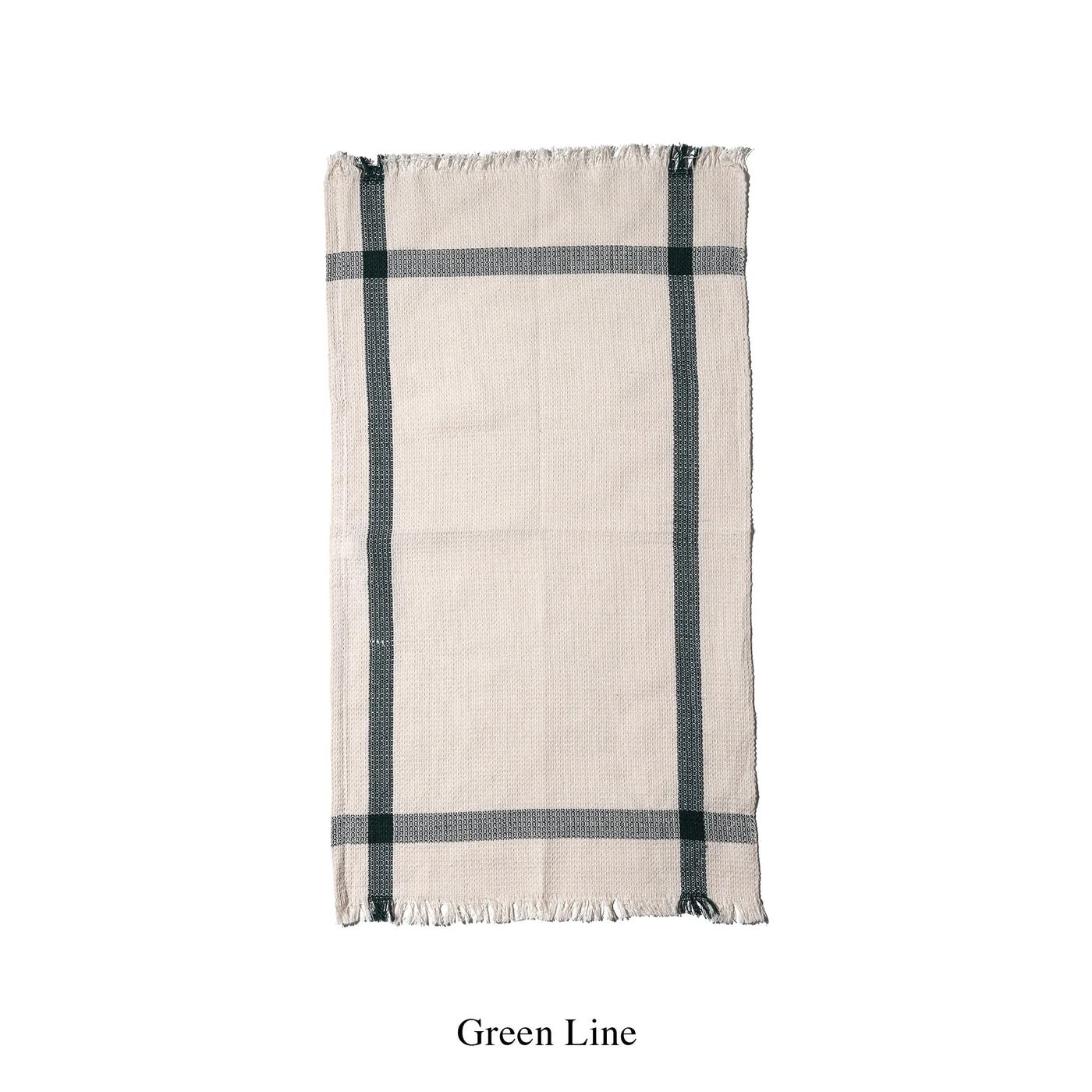 PUEBCO｜INDIA CLOTH / Green Line / 印度棉質桌巾
