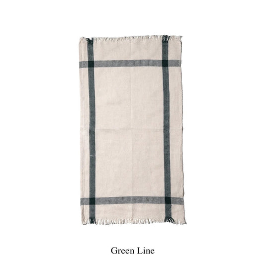 PUEBCO｜INDIA CLOTH / Green Line / 印度棉質桌巾