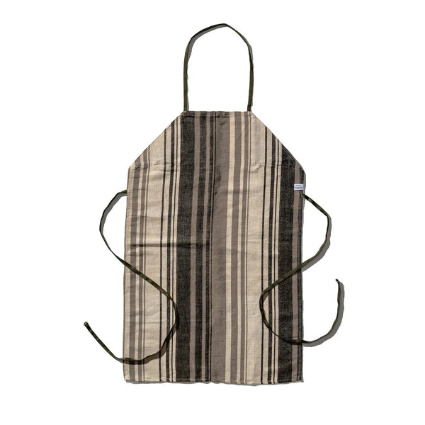 PUEBCO｜COTTON JUTE STRIPE APRON / 棉麻條紋圍裙