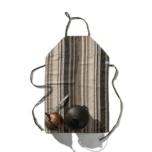 PUEBCO｜COTTON JUTE STRIPE APRON / 棉麻條紋圍裙