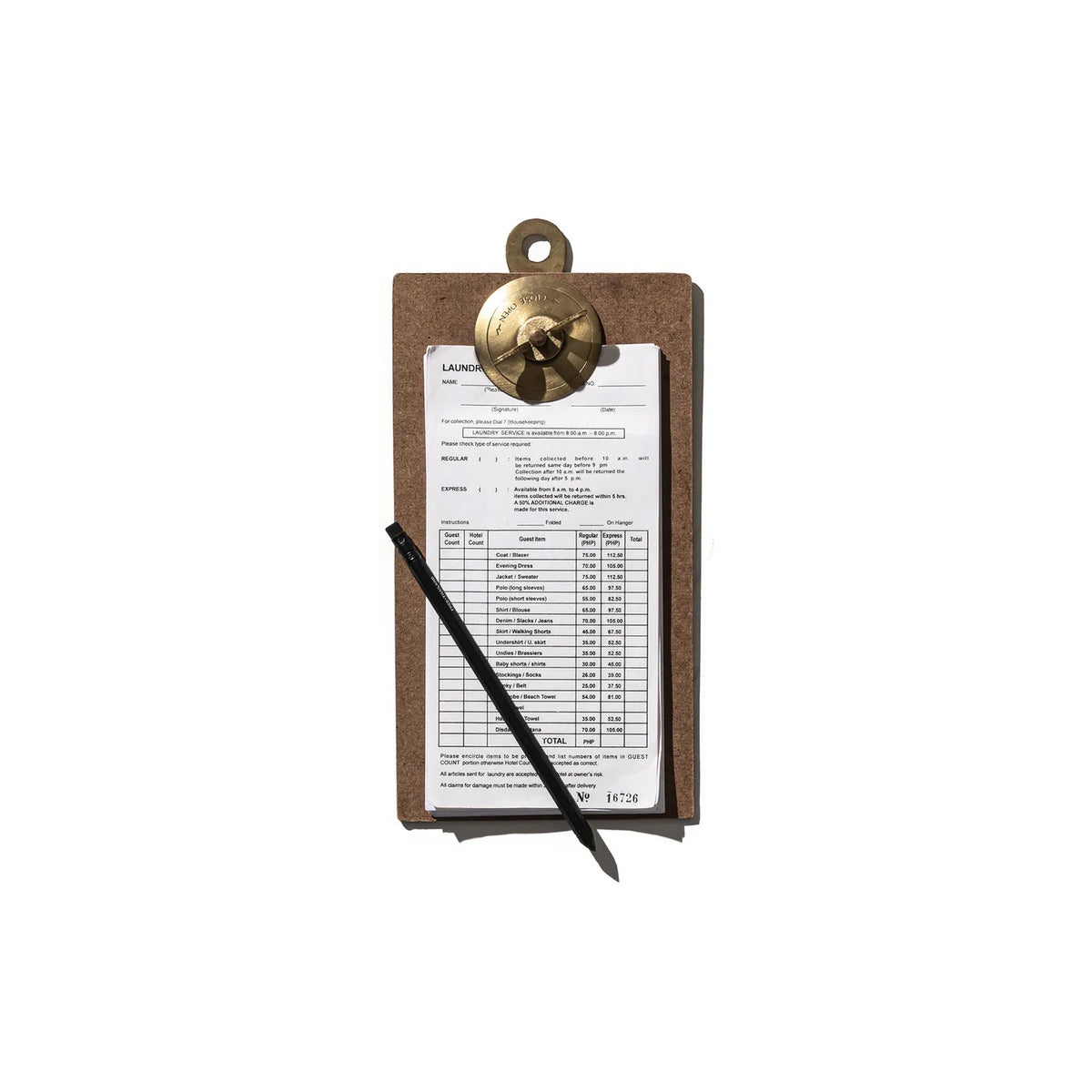 PUEBCO｜SCREW CLIPBOARD / Check