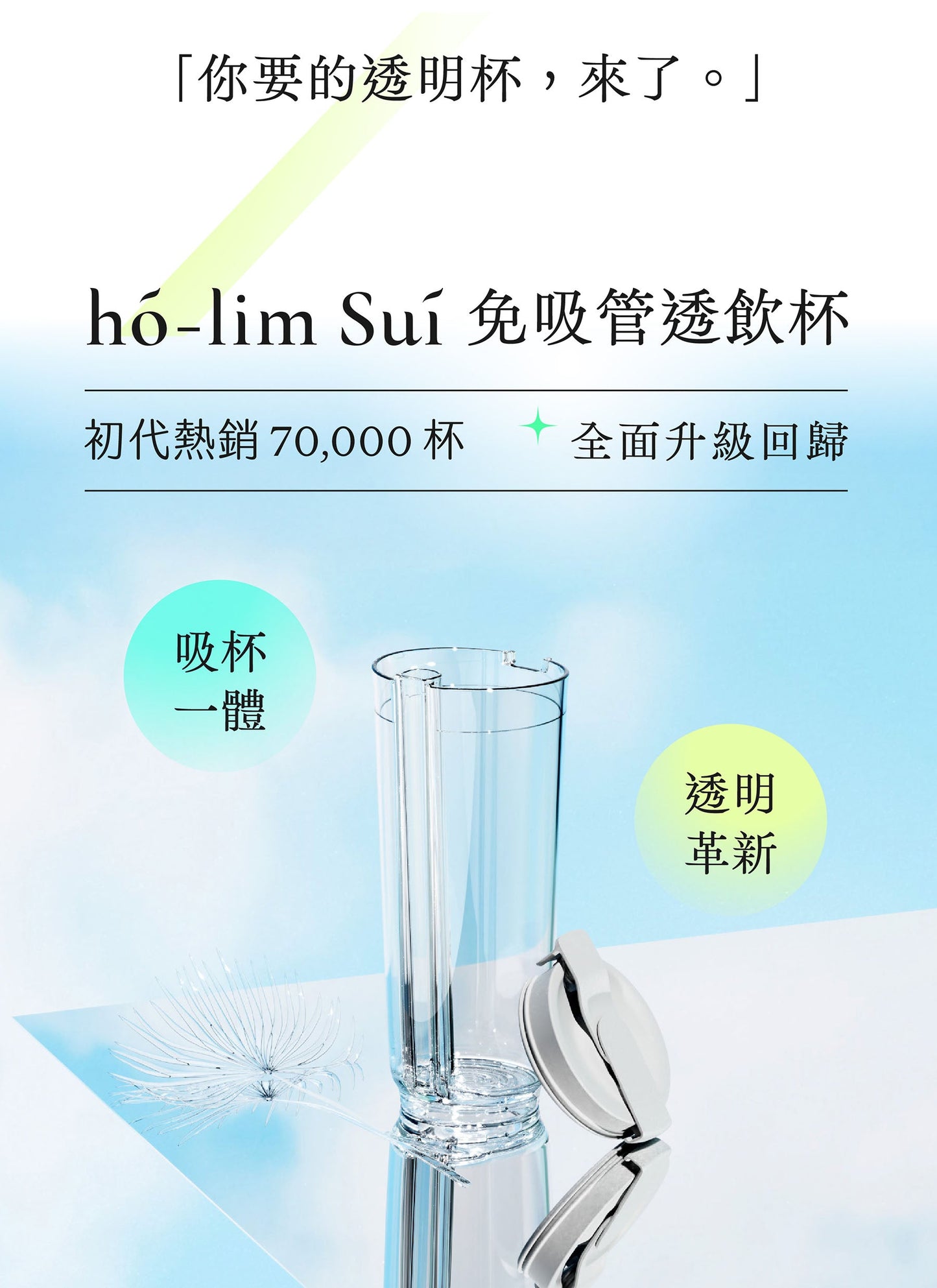 岸下事物｜hó-lim Suí 免吸管透飲杯