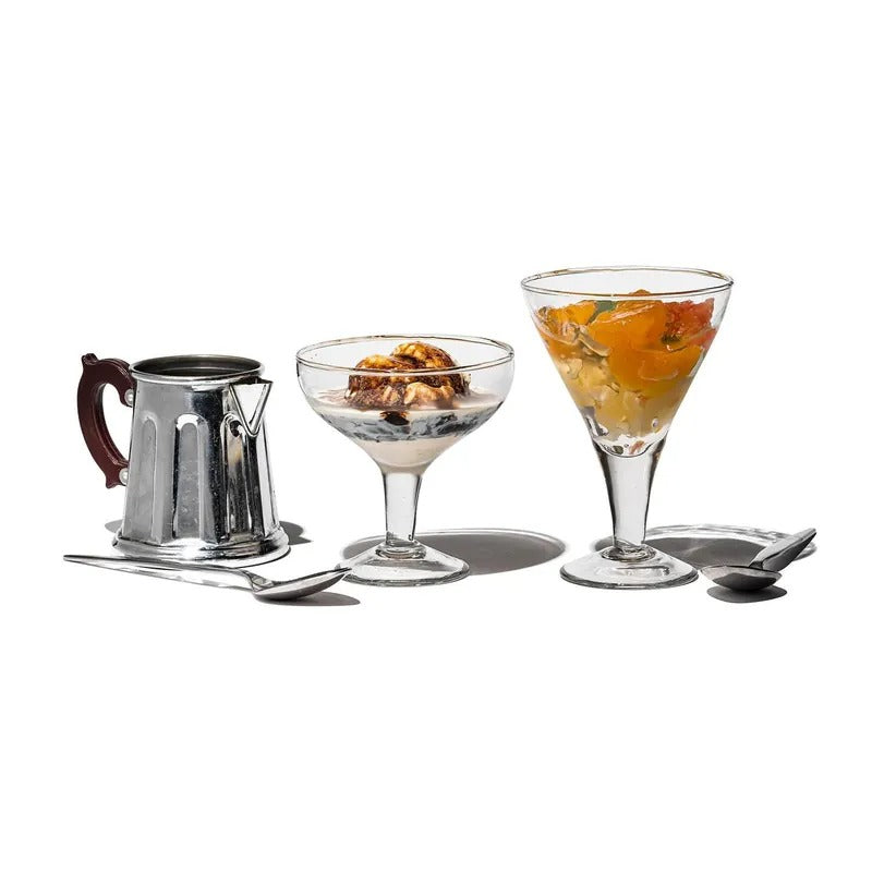 PUEBCO｜BLOW GLASS DESSERT CUP / ROUND / 弧形玻璃點心杯