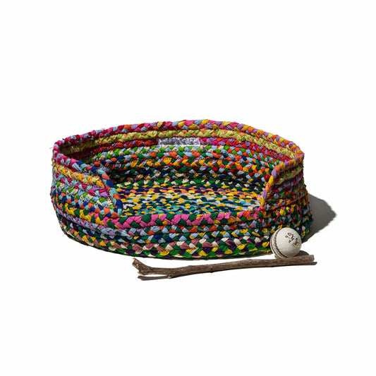 PUEBCO｜RECYCLED FABRIC BRAIDED PET BED / 再生布編織寵物床