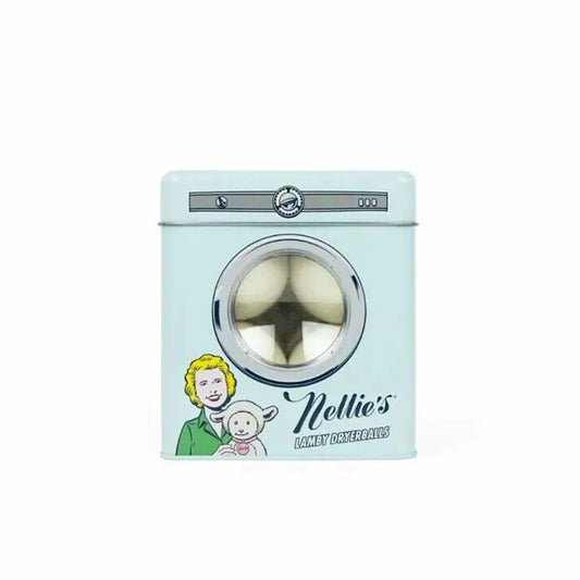 Nellie's ｜ 加拿大復古存錢筒鐵盒 100% 純羊毛烘衣球