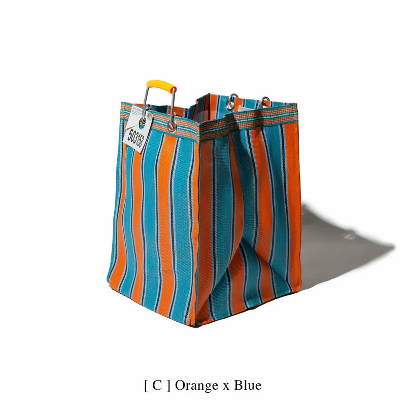 PUEBCO｜RECYCLED PLASTIC STRIPE BAG Rectangle D26 / 再生塑料條紋包 長方形 D26